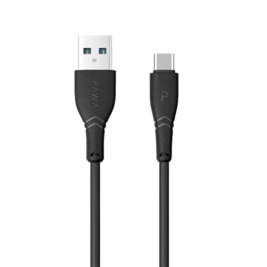 Pawa Solid Car Charger 2.4A Auto-Id With Type C Cable